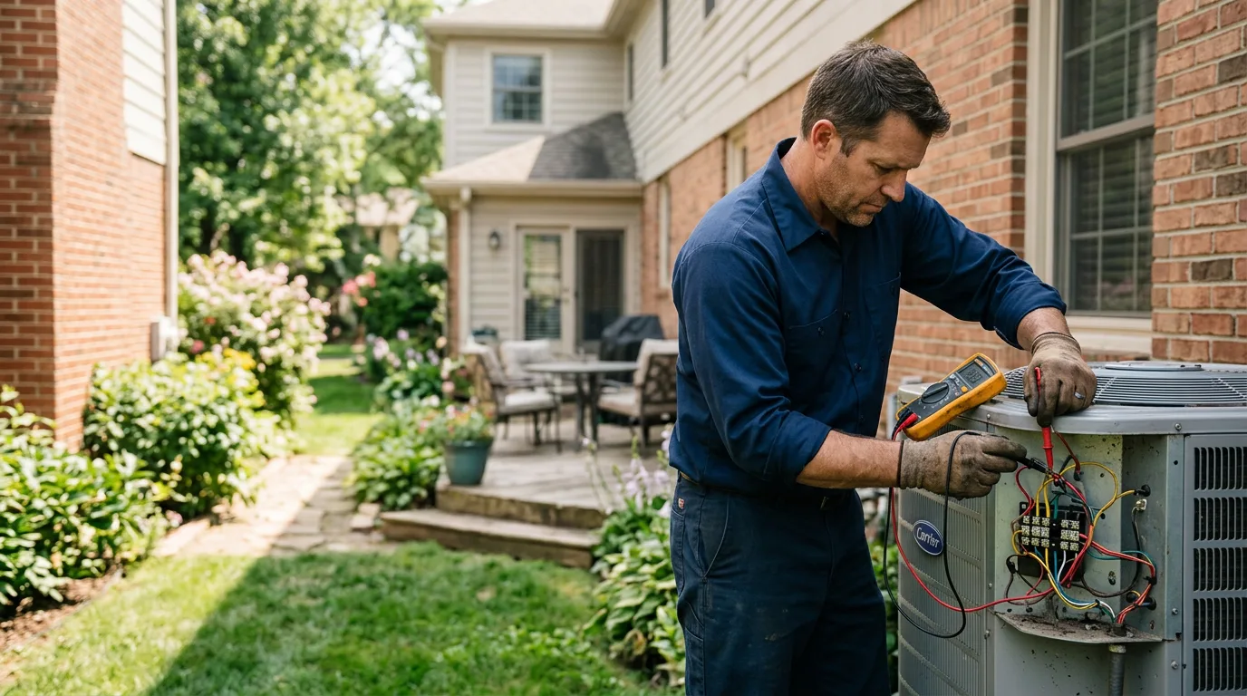 HVAC technician working near Saint Paul, MN